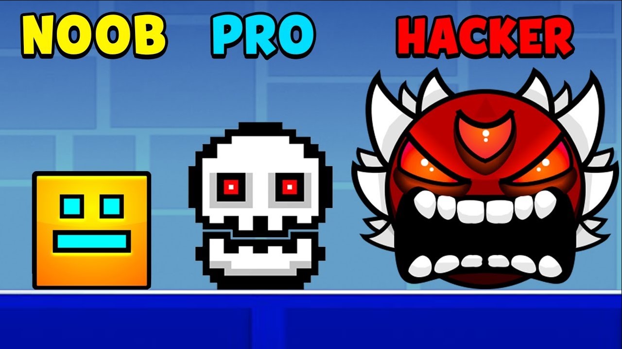 Geometry Dash NOOB vs PRO vs HACKER